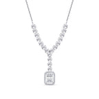 0,19 ct. Diamant Baguette Collier