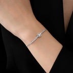 0,17 ct. Diamant Baguette Armband