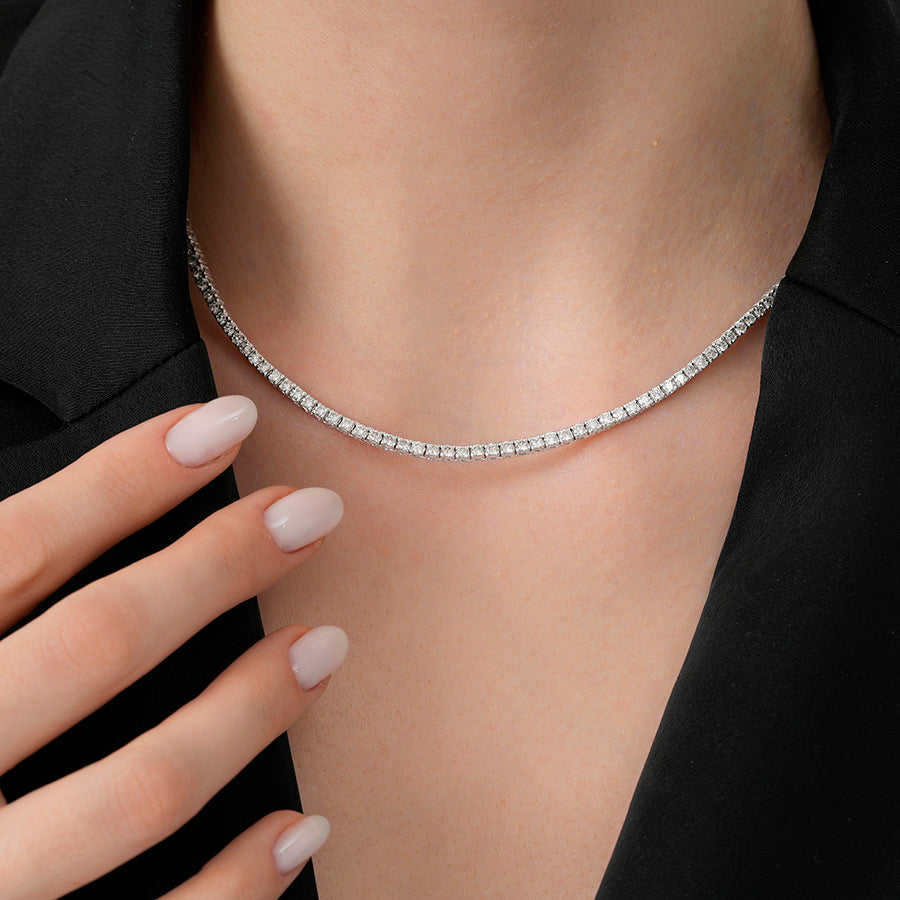 3.00 ct. Diamant Tennis Halskette