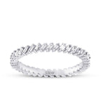 0,33 ct. Diamant Baguette Memoire-Ring