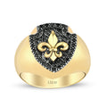 Herren-Ring mit Stein aus Gold