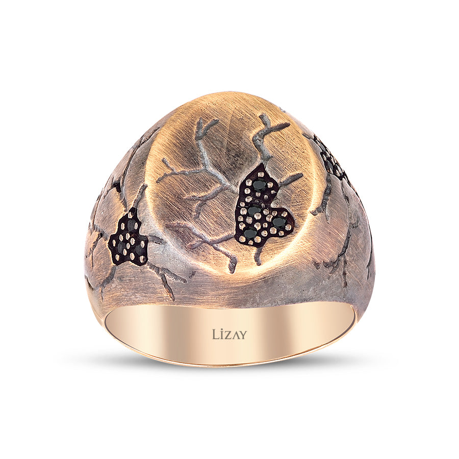 Herren-Ring mit Stein aus Gold
