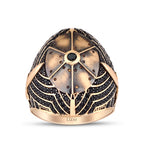 Herren-Ring mit Stein aus Gold