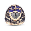 Herren-Ring mit Stein aus Gold
