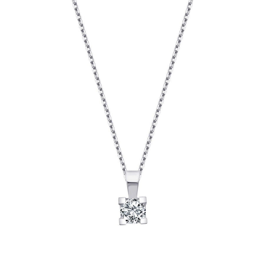 0.15 ct. Diamant Solitär Halskette