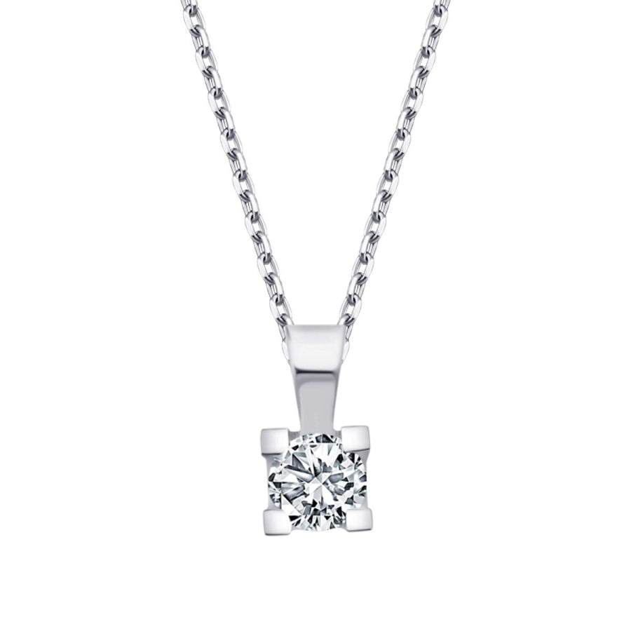 0.15 ct. Diamant Solitär Halskette