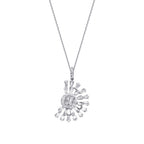 0,76 ct. Diamant Baguette Halskette
