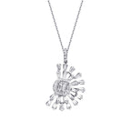 0,76 ct. Diamant Baguette Halskette