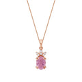 0.86 ct. Diamant Turmalin Halskette