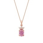 0.86 ct. Diamant Turmalin Halskette