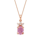0.86 ct. Diamant Turmalin Halskette