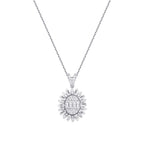 0.43 ct. Diamant Baguette Trend Halskette
