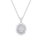 0.43 ct. Diamant Baguette Trend Halskette