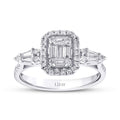 0,43 ct. Diamant Baguette Ring