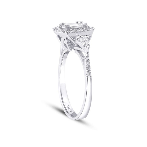 0,43 ct. Diamant Baguette Ring