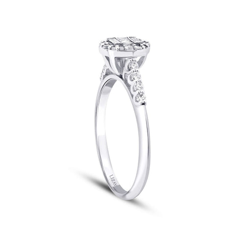 0.41 ct. Diamant Baguette Ring