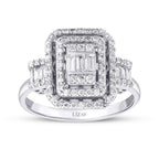 0,77 ct. Diamant Baguette Ring
