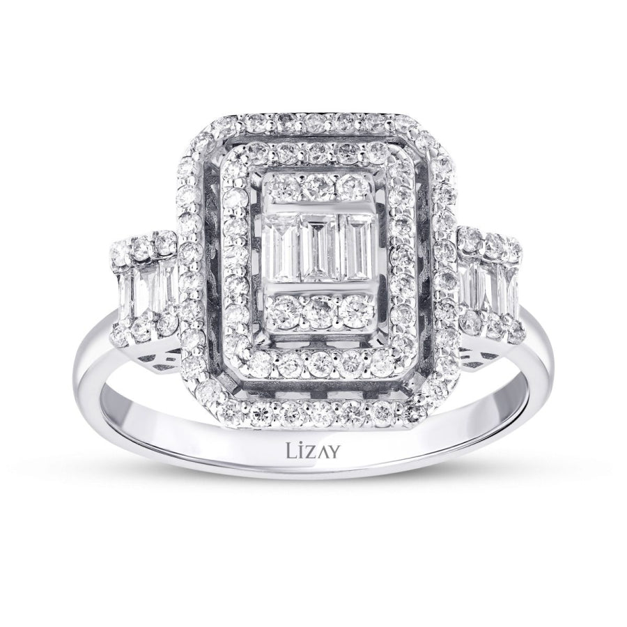 0.77 ct. Diamant Baguette Ring
