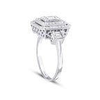 0,77 ct. Diamant Baguette Ring