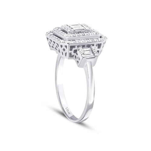 0,77 ct. Diamant Baguette Ring