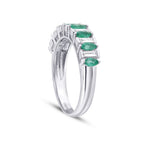 0,86 ct. Diamant Smaragd Ring