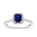 1,07 ct. Diamant Saphir Ring