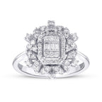 0,50 ct. Diamant Baguette Ring