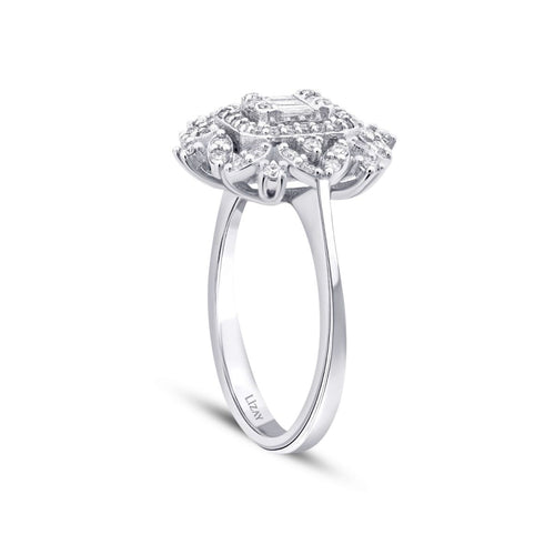 0,50 ct. Diamant Baguette Ring
