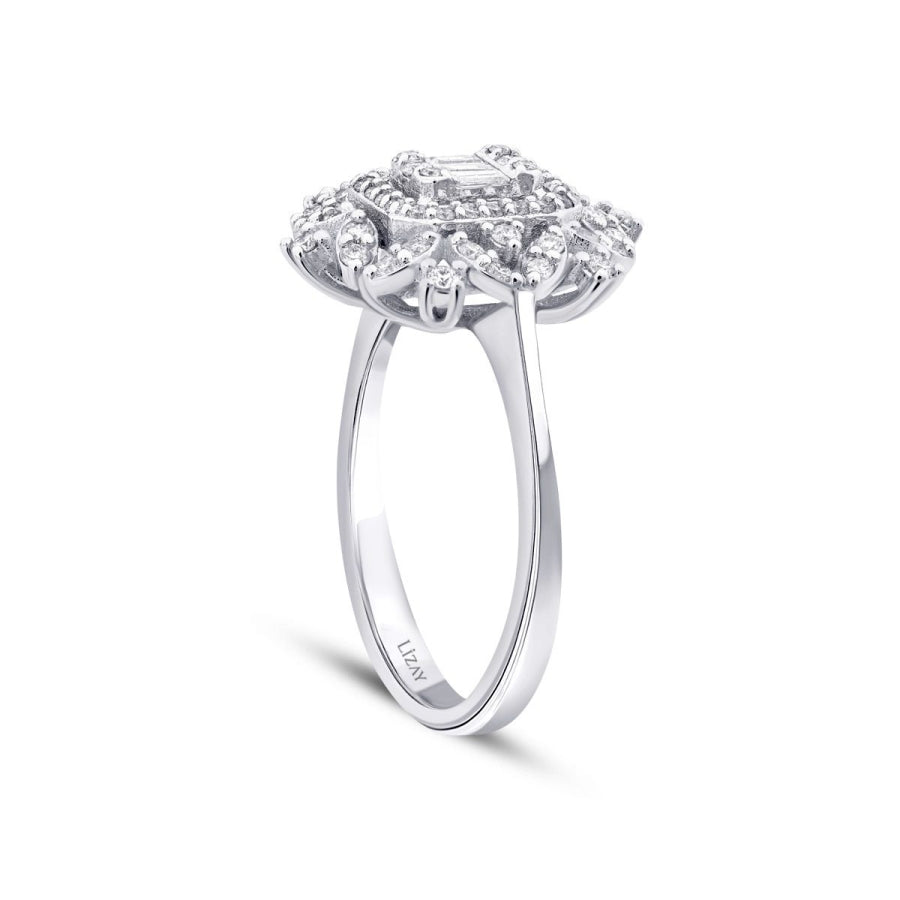 0.50 ct. Diamant Baguette Ring