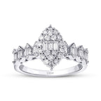 0,80 ct. Diamant Baguette Ring