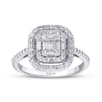0,54 ct. Diamant Baguette Ring