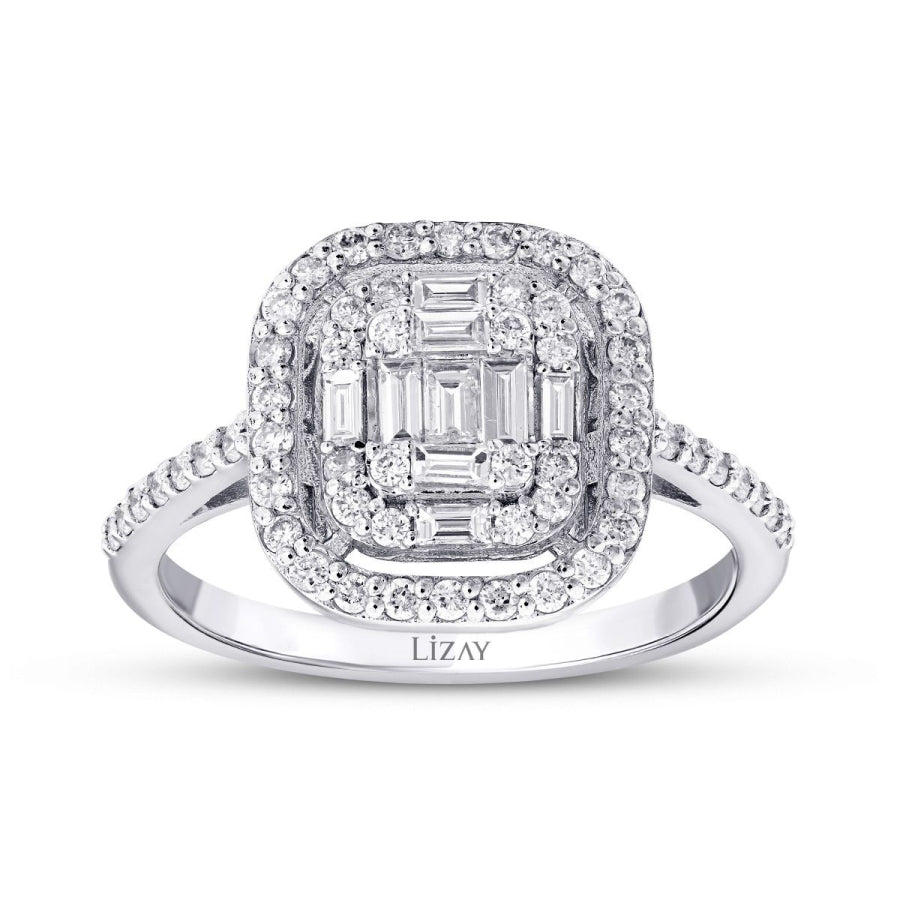 0.54 ct. Diamant Baguette Ring