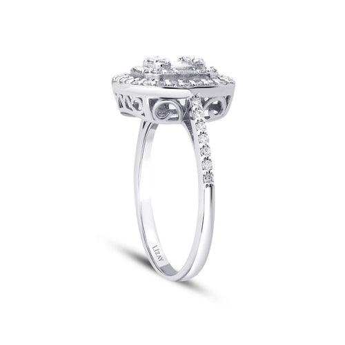0,54 ct. Diamant Baguette Ring