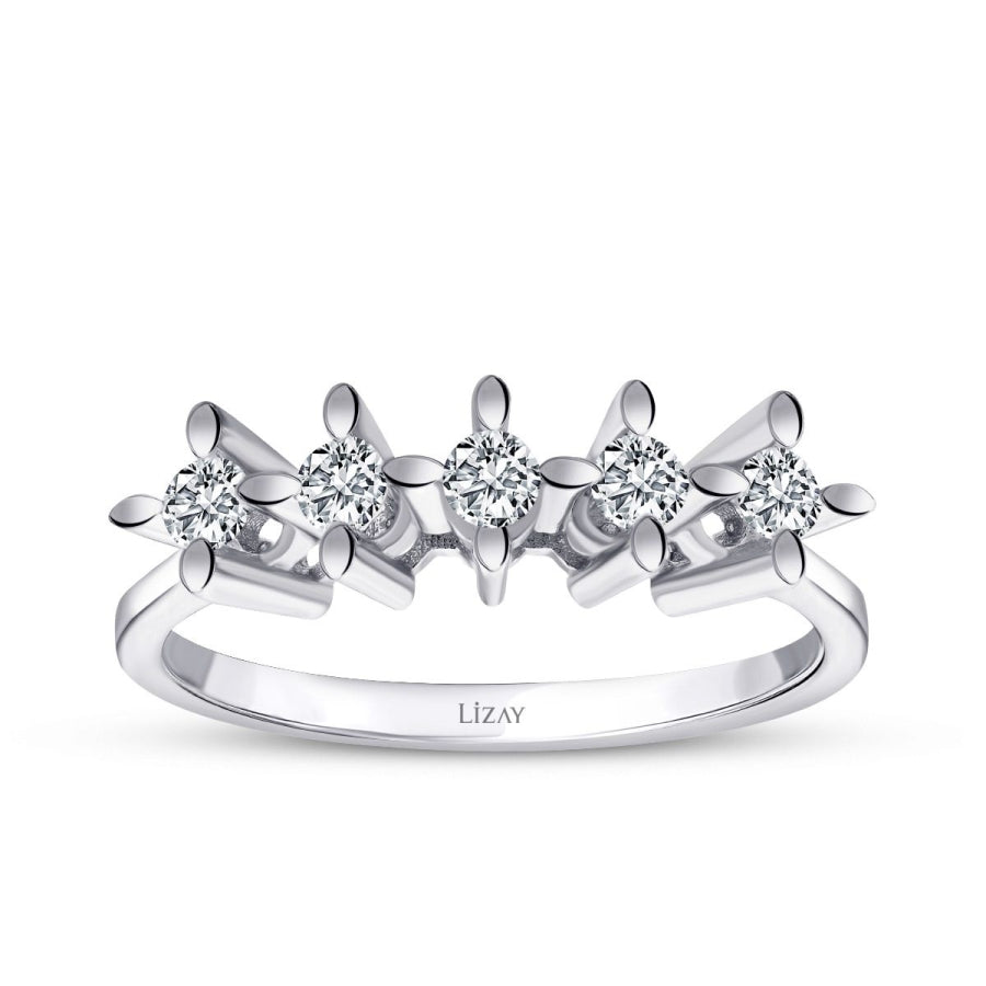0.25 ct. Diamant Fünf-Stein Ring