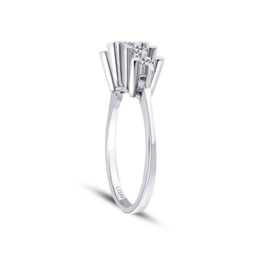 0.22 ct. Diamant Fünf-Stein Ring