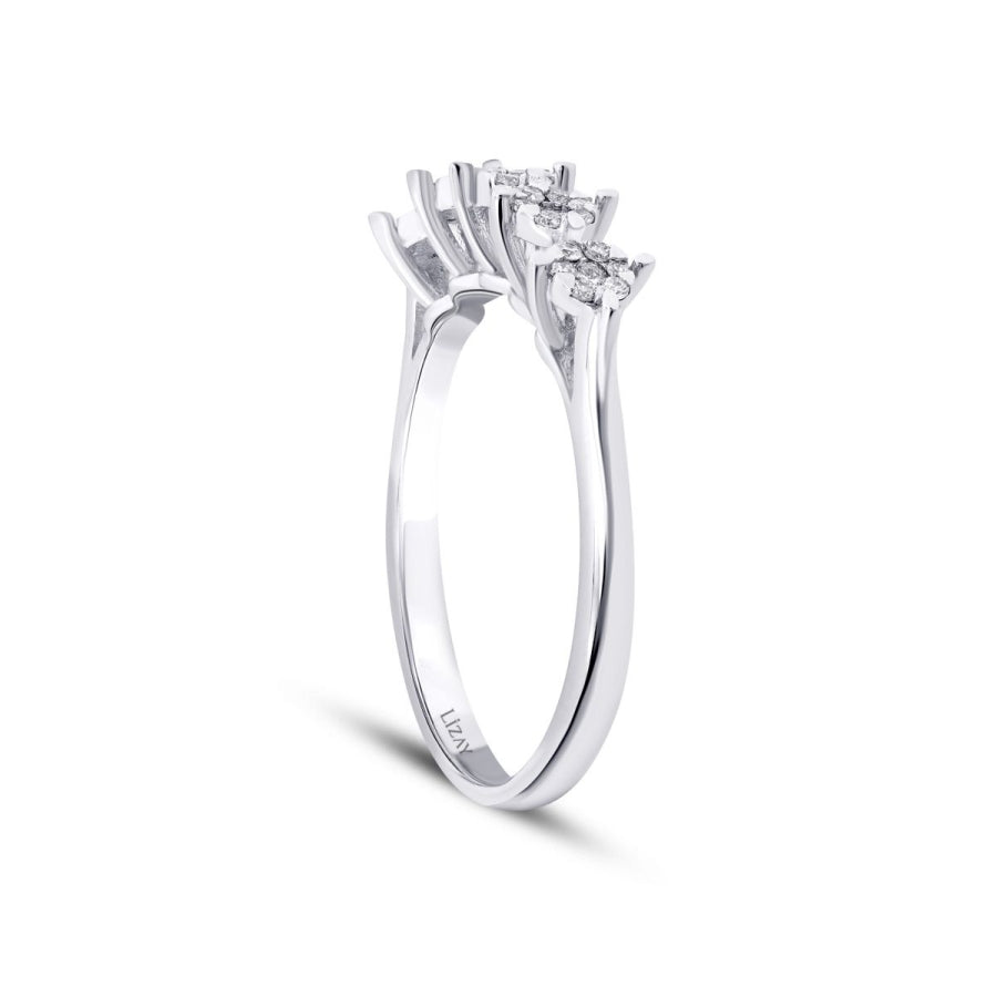 0,19 ct. Diamant Fünf-Stein Ring