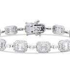 2,94 ct. Diamant Baguette Armband