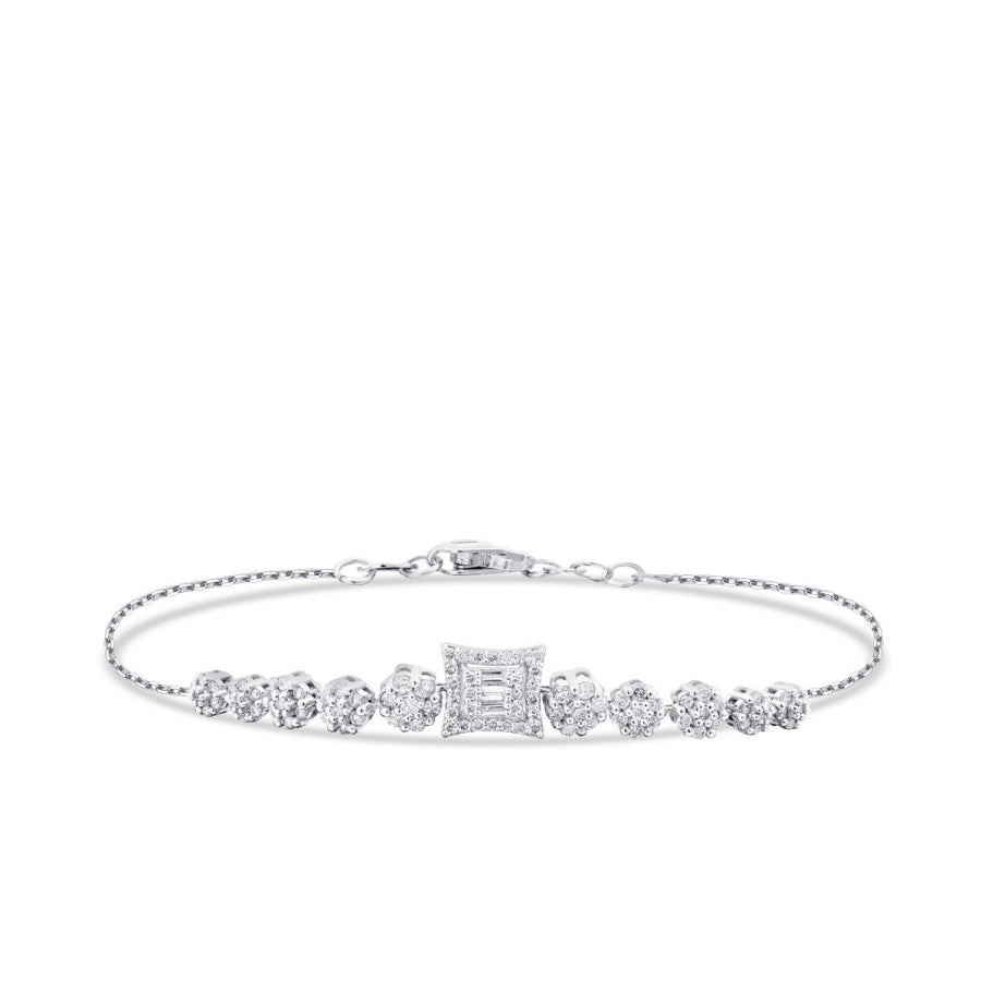 0,49 ct. Diamant Trend Baguette Armband