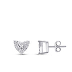0,12 ct. Diamant Herz Ohrringe