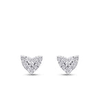 0,12 ct. Diamant Herz Ohrringe