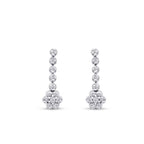 0,17 ct. Diamant Blumen Trend Ohrringe
