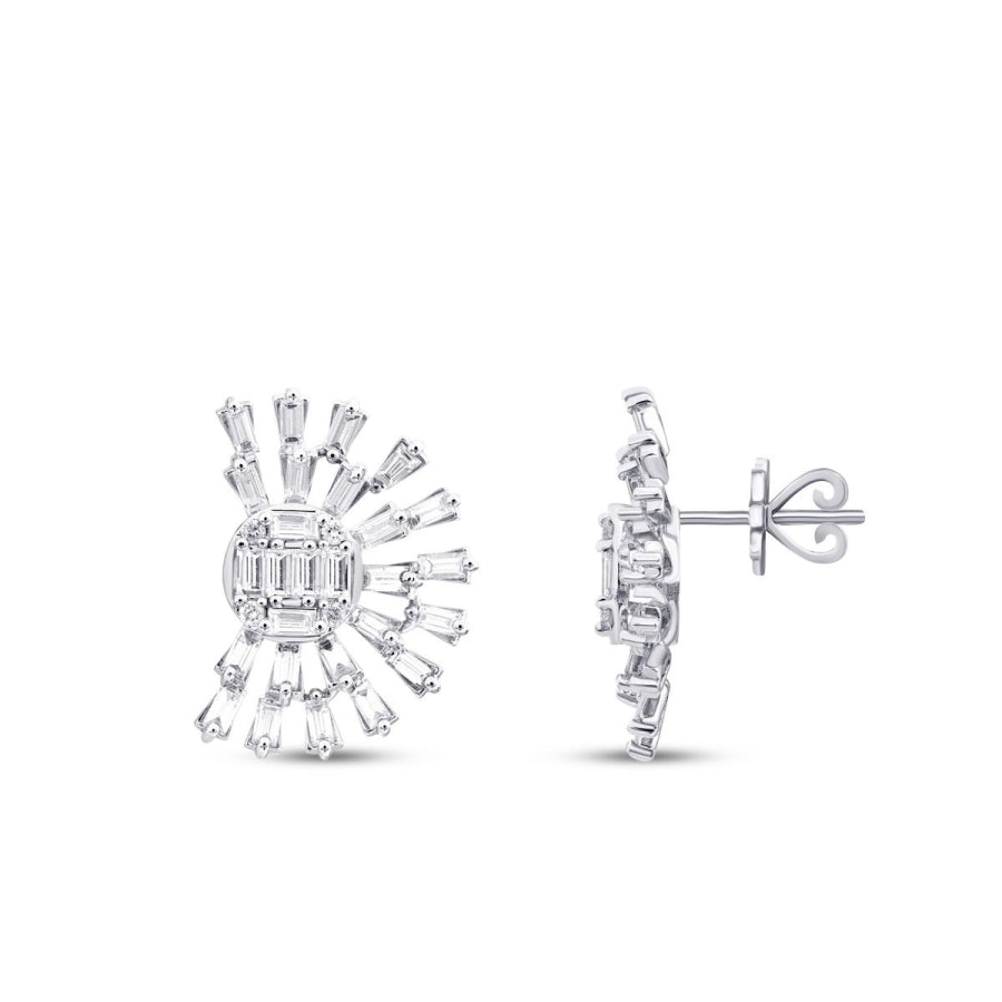 1,42 ct. Diamant Baguette Ohrringe