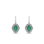 0,94 ct. Diamant Smaragd Ohrringe