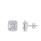 0,36 ct. Diamant Baguette Ohrringe