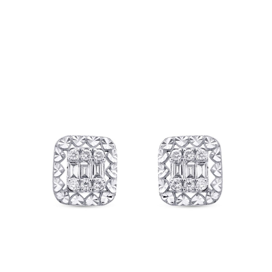0.36 ct. Diamant Baguette Ohrringe