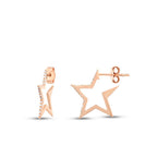 0,10 ct. Diamant Stern Ohrringe