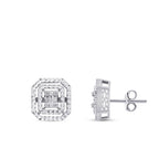 0,14 ct. Diamant Baguette Ohrringe