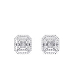 0,14 ct. Diamant Baguette Ohrringe