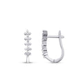 0,34 ct. Diamant Fünf-Stein Ohrringe