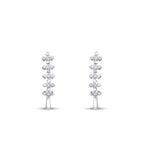 0,34 ct. Diamant Fünf-Stein Ohrringe